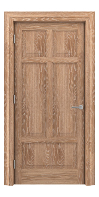 Shadbolt Timeless Type13 hardwood panelled door in European Oak veneer with lime finish