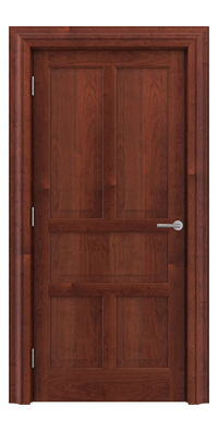 Shadbolt Timeless Type15 hardwood panelled door in American Cherry veneer