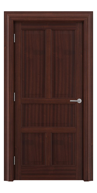 Shadbolt Timeless Type15 hardwood panelled door in Sapele Mahogany veneer