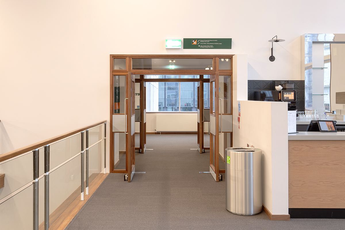 Shadbolt_Fairfield_Halls_Veneered_glazed_fire_doors